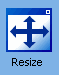 Resize button