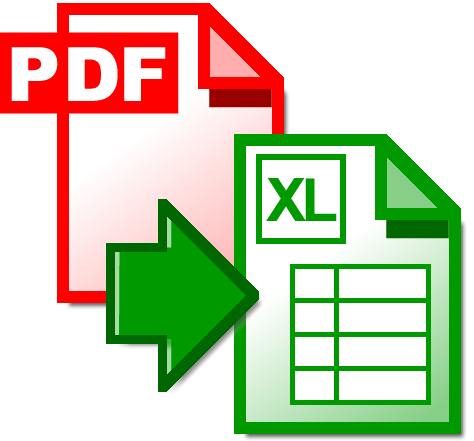 Image result for conversion of PDF to Excel