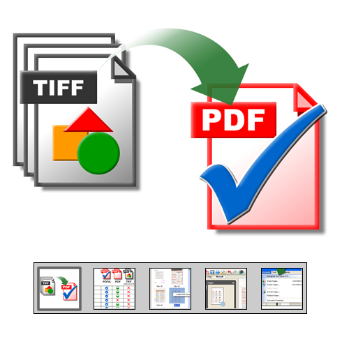 Click to launch "Konverter TIFF til PDF" feature tour...