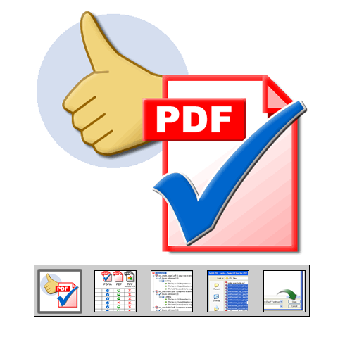 Klik om te starten "PDF/A valideren" rondleiding door de functies ...