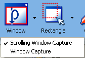 Solid Capture Window button