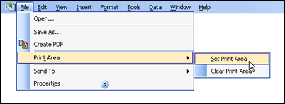 Set Print Area