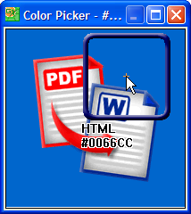 Pick a transparency color
