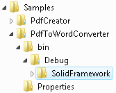 Solid Framework Sample Folder Structure Solid Framework Sample Folder Structure