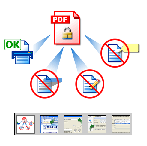Haga click para iniciar la "Protección con Contraseñas para PDF" presentación de características...