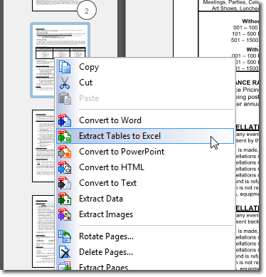 Pdf Chart To Excel