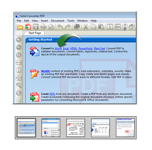 Clique para iniciar "Converte PDF para Word" Tutorial de Recursos...