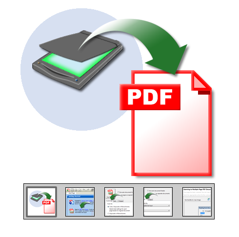 按一下開啟 "掃描為 PDF" 功能瀏覽...