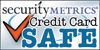 SecurityMetrics®에 의한 안전한 신용카드 결제가 가능합니다