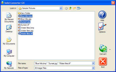 Solid Capture GX Main Screen