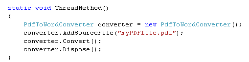 Single-threaded apartment (STA) thread method